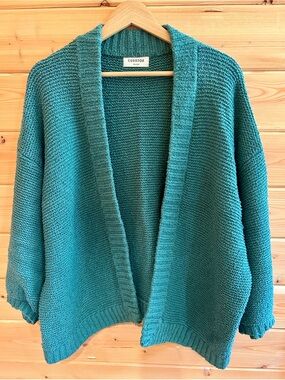 Curator SF Jonah Cardigan, Teal, 3X/4X